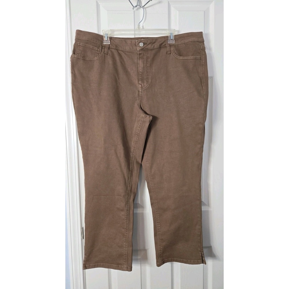 M Jeans By Maunces Womans Plus Size Jeans Brown Size 20